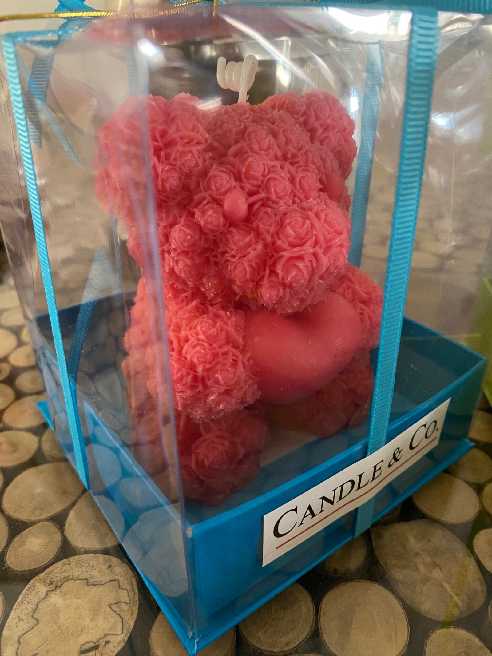 ROSE TEDDY BEAR CANDLE