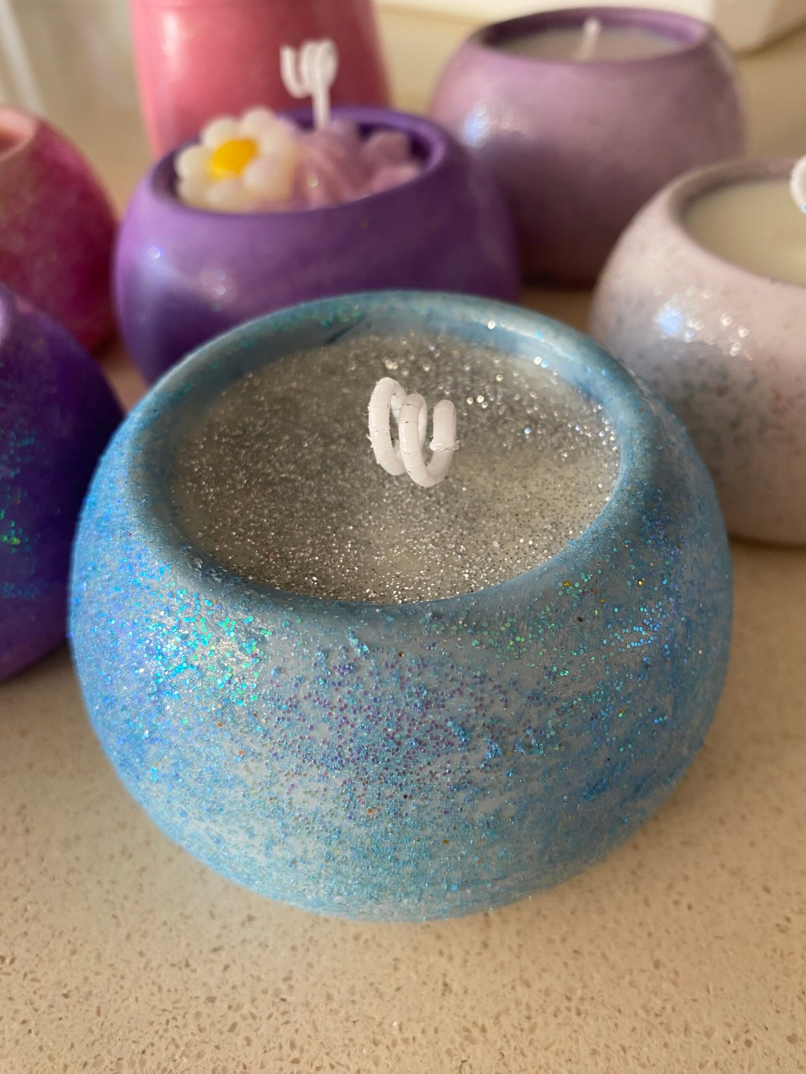 Ανοιχτό μπλε κερί